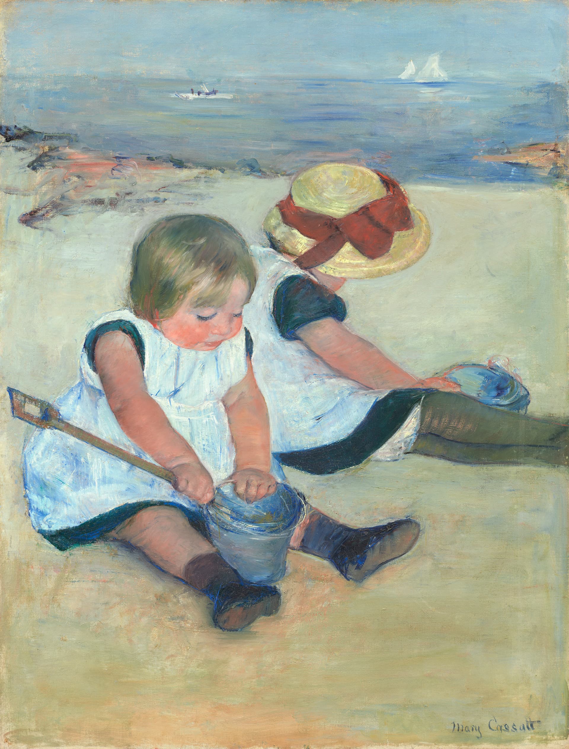 Children Playing on the Beach, 1884, Mary Cassatt